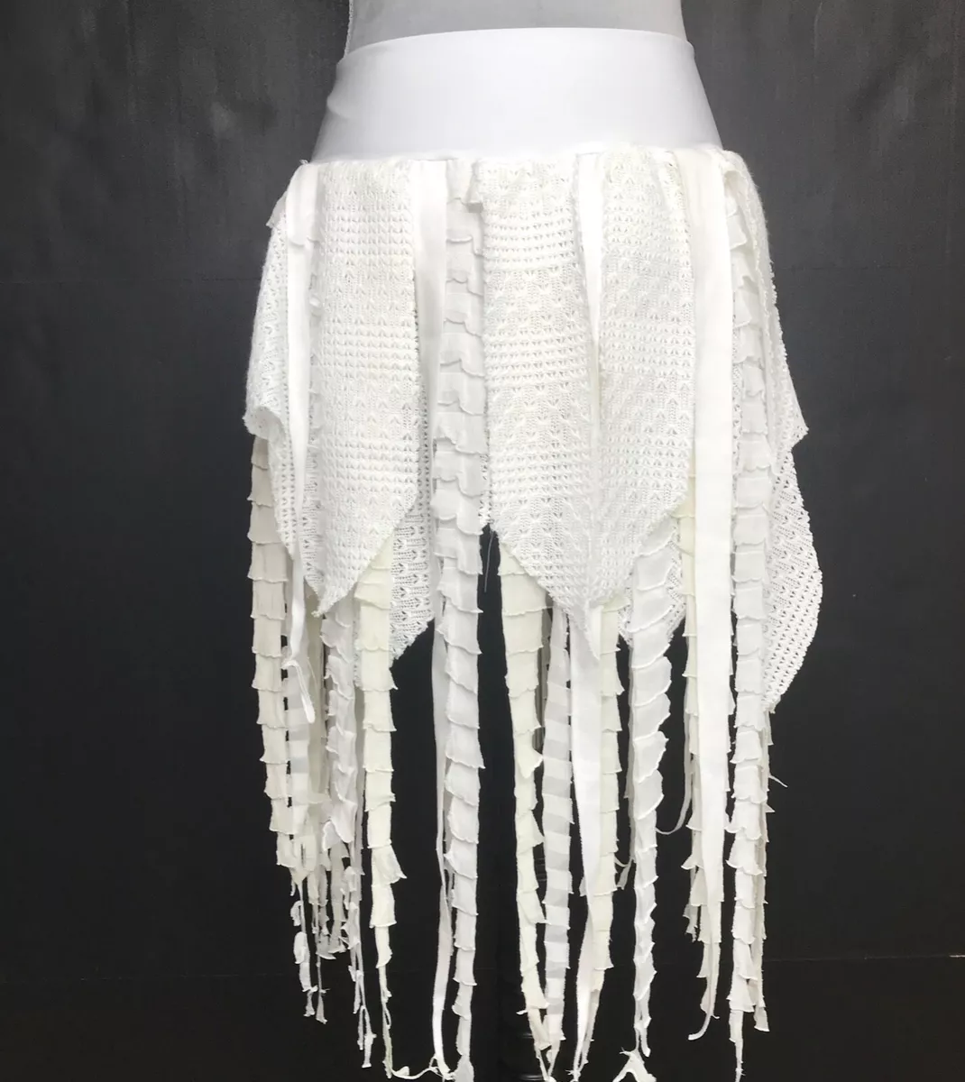 White layered top skater skirt