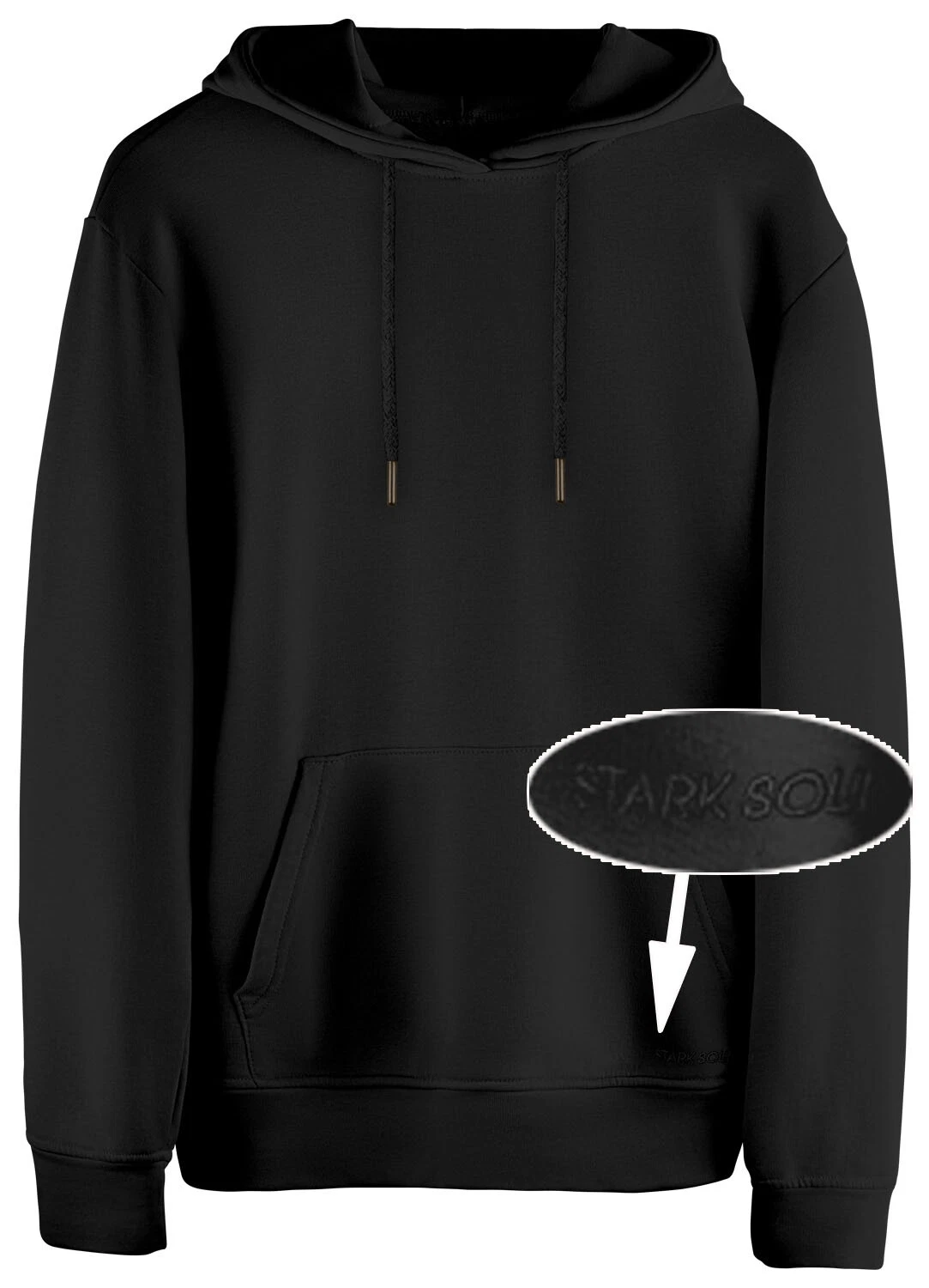 SACAI Felpa con cappuccio bianca maglione con cappuccio unisex interno ruvido 270 gsm cotone