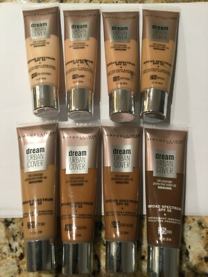 Maybelline Dream Urban Cover Full Coverage Protective Make-up 1oz.YOU PICK /READ