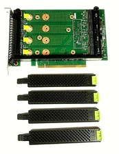 SATA M.2 QUAD Drive PCIe Riser Card 