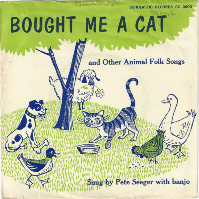  PETE SEEGER Bought Me A Cat +4 Scholastic EP CC 0600 FOLK 1967 33RPM 