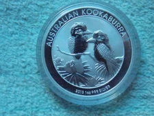 2013 AUSTRALIAN SILVER KOOKABURRA 1 OZ BU (from rolls)