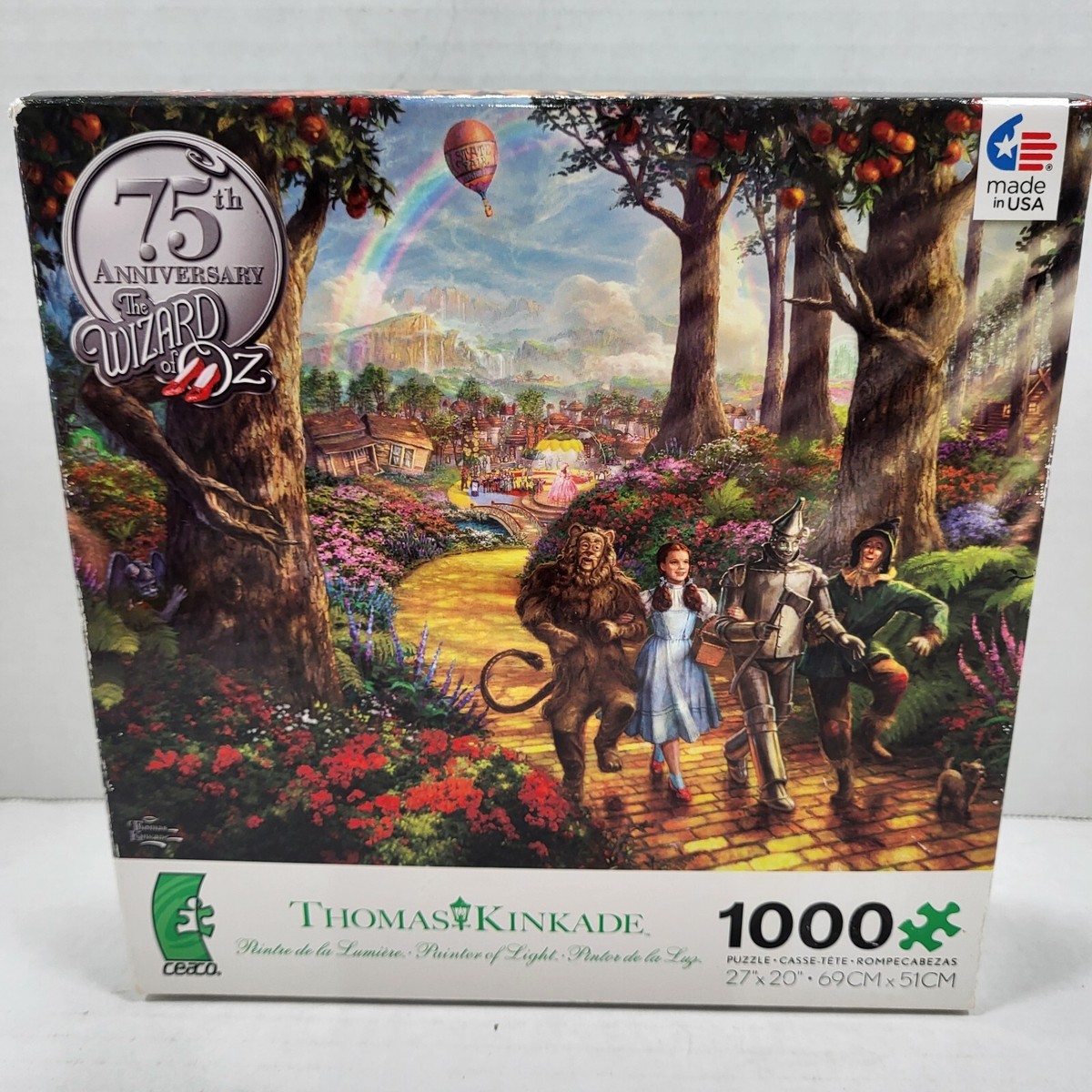 Wizard of Oz 75th Anniversary Thomas Kinkade 1000 Piece