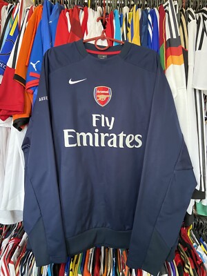 00s NIKE サッカー アーセナル ロンT カットソー Arsenal ARSENAL LONDON 2006 2007 2008 TRAINING STORM FIT SWEATSHIRT