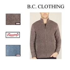 BC Clothing Men's Rib Knit Full Zip Sweater E44