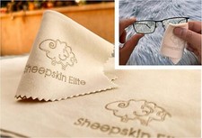 Natural Chamois Leather Eyeglass Cleaning Cloth Camera Lens Cleaning Cloths S...