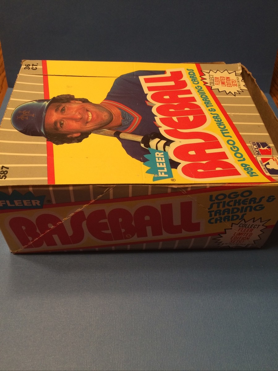 1989 Fleer Baseball Wax Box 36 Factory Sealed Pks Griffey RC