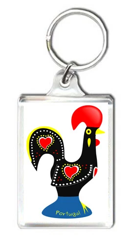 PORTUGAL GALO DE BARCELOS KEYRING SOUVENIR LLAVERO