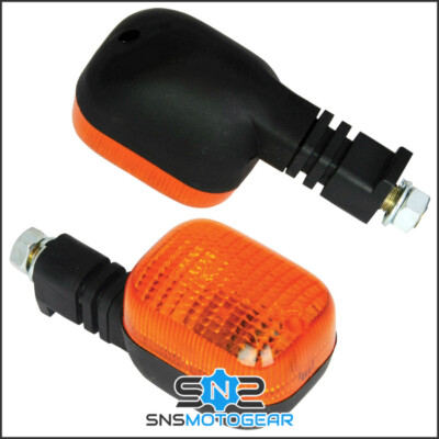 Vierkant Universal Flexi Vorbau Motorrad Motorrad Blinker - 10mm Schraube (Paar)