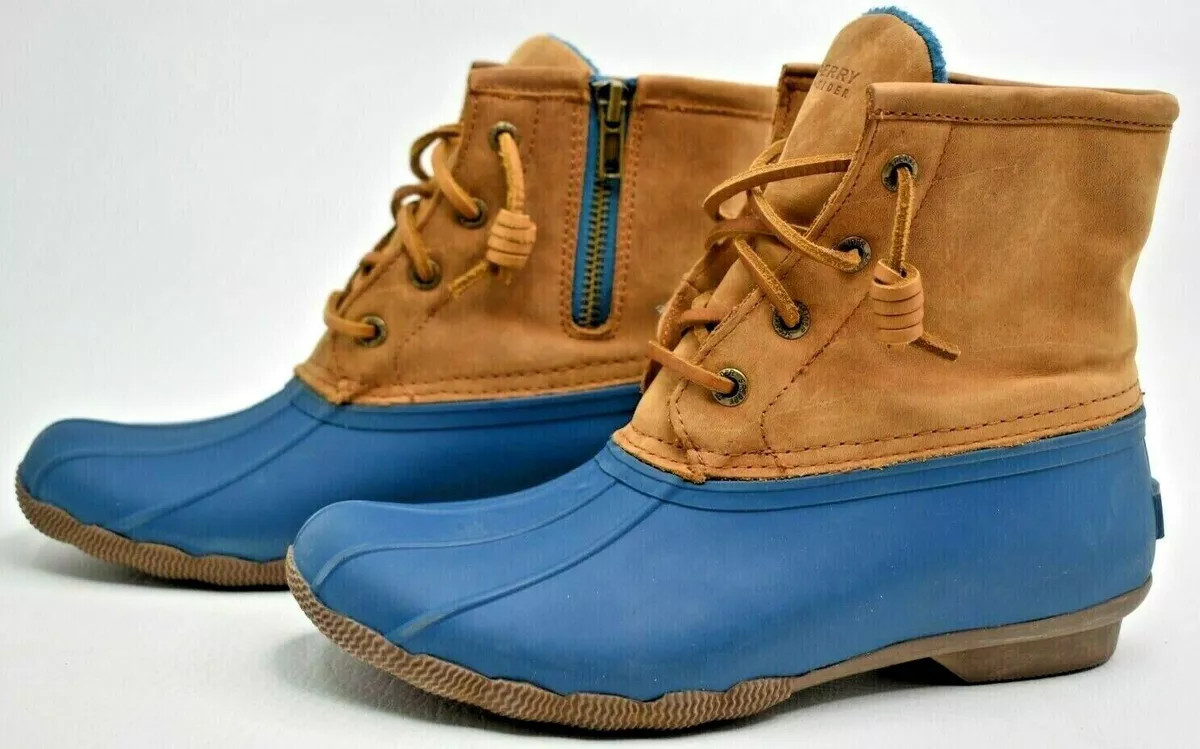 Light blue duck boots discount