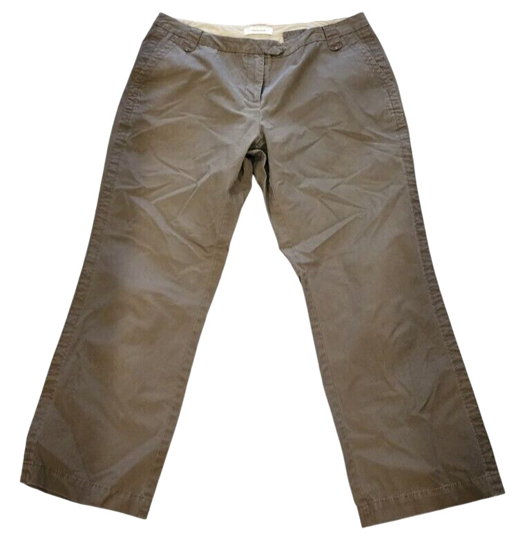 Women's size 12 khaki cropped pants made by Country Road
