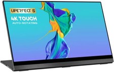 4K Touchscreen Portable Monitor 15.6" Auto Rotate Screen Ultra Slim w/Stand Fold