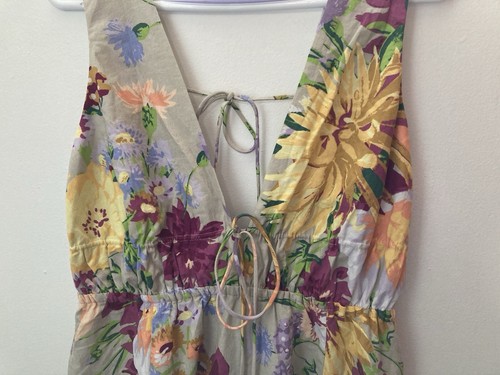 H&M Women’s Linen-Cotton Blend Maxi Dress, Size M - Picture 2 of 9