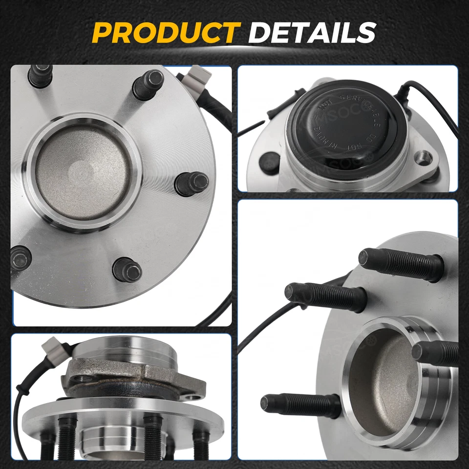 For GMC Savana 2500 2003 2004 2005 2X Front Wheel Hub Bearing Assembly Kit - Изображение 2 из 4