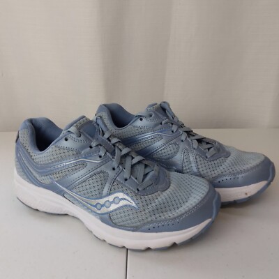 Saucony Grid Cohesion Womens Grey Blue Walking Running Shoes