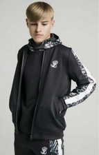 Illusive London Junior Boys Navy Dark Tropical Taped Bomber 11-12 Years
