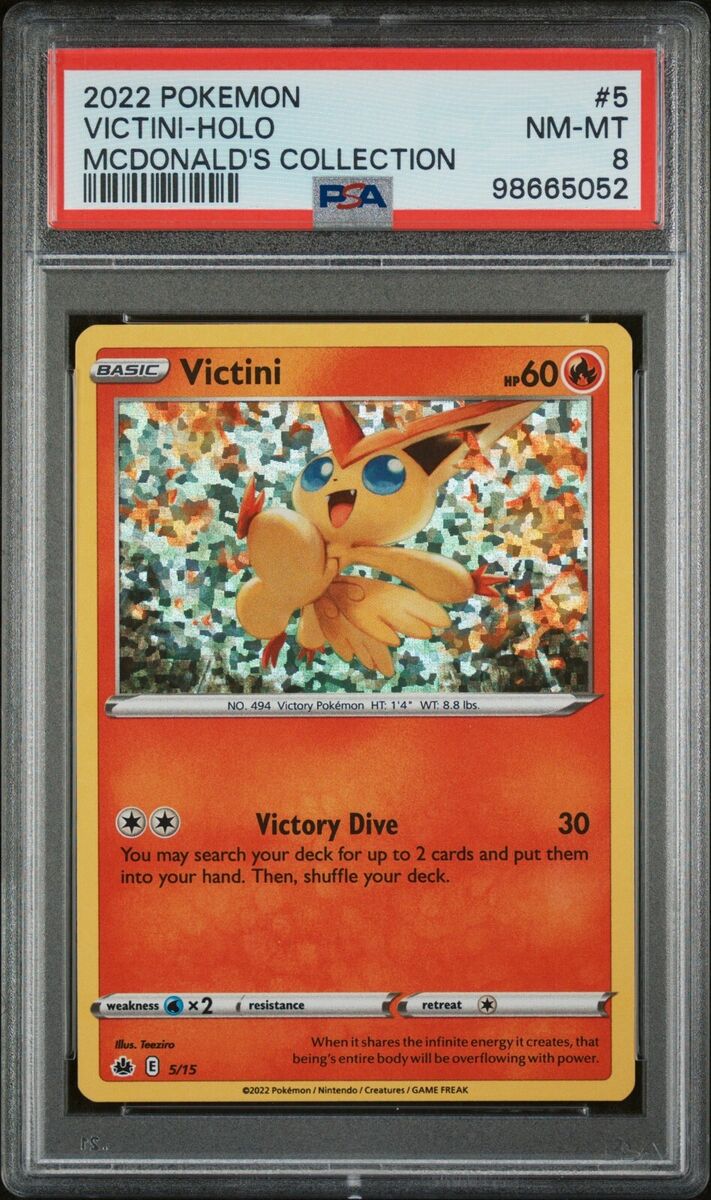 PSA 8 Victini #5 Promo Holo McDonalds Collection Pokemon PSA 8 Victini #5 Promo Holo McDonalds Collection Pokemon