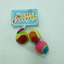 Bark Box XS-S Sucker Chuckers Squeaky Tennis Balls New