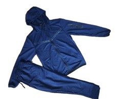 New Nike Tech Cotton Sweat Suit Hoodie  Joggers Men's Set Navy XL. Read 