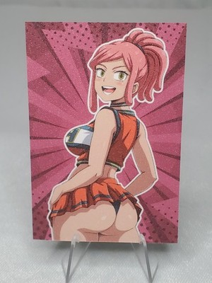 Mei Hatsume Goddess My Hero Academia Cheerleader Sexy Textured Art Doujin Card