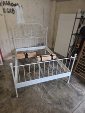 IKEA Leirvik Double Metal Bed Frame