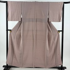 JAPANESE KIMONO FINE PATTERN LIGHT PURPLE 156.5cm 5 ft 2 in PURE SILK FF9746