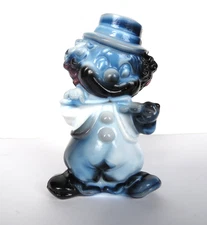 Vtg Mosser Glass "Bugsy" Fiddler Clown Slag Hand Blown Glass