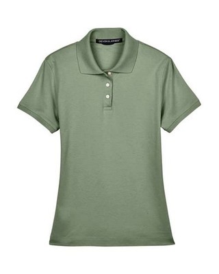 Devon & Jones Women's Perfect Pima Interlock Polo D140SW