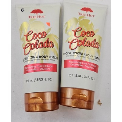 Tree Hut Coco Colada Moisturizing Body Lotion 8.5oz Ceramides Squalane 2 Pack