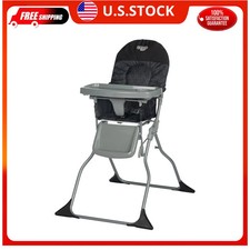 Cosco Kids Simple Fold Portable Baby High Chair Black