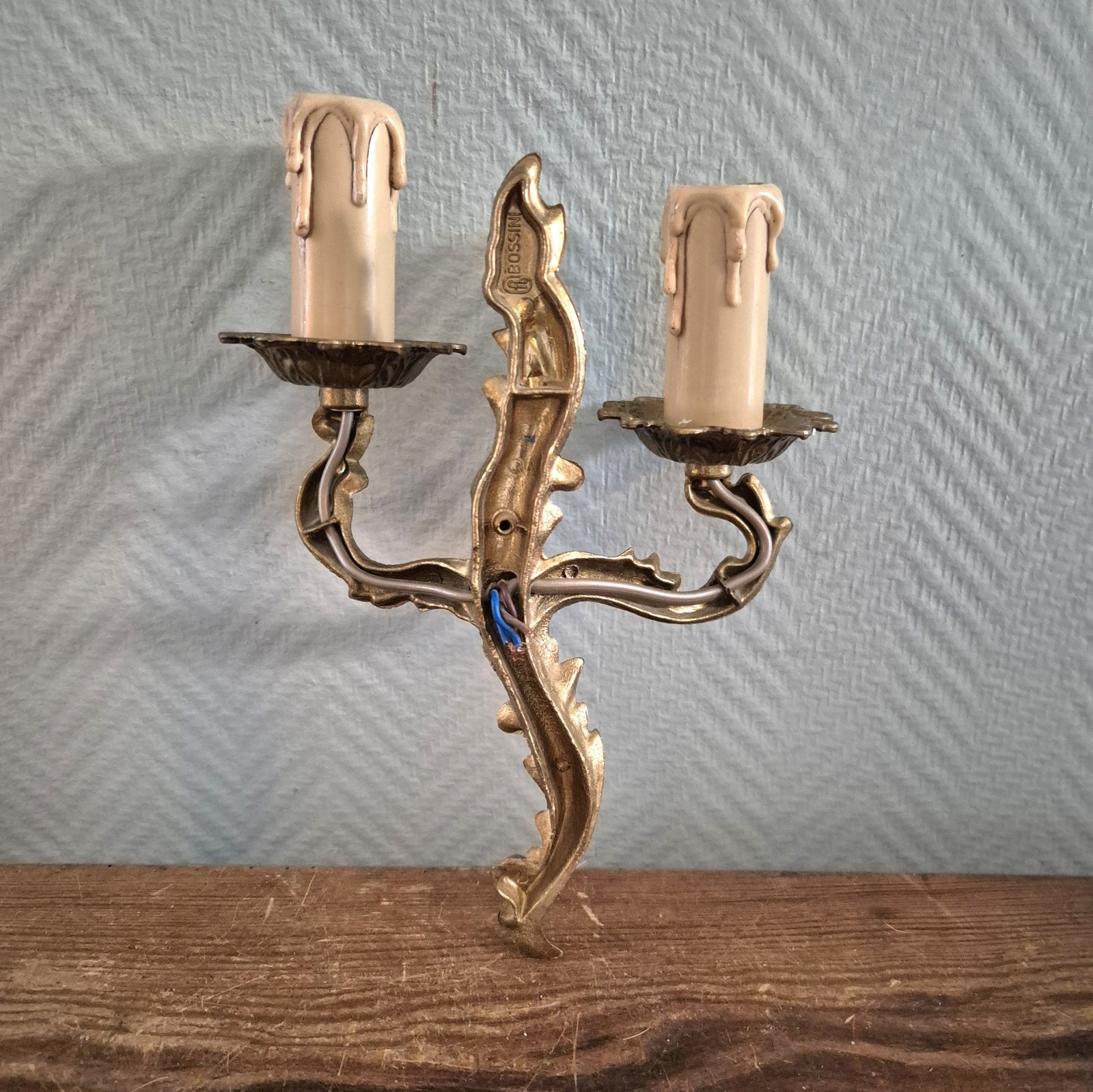 Foto 4 van Antique French Chandelier Lamp Wall Lamp Brass Victorian Style