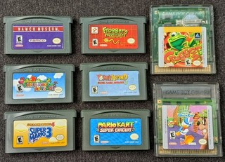 Lot Of 8 Gameboy Advance GBA & Color Bundle Authentic Tested Yoshi Island Mario