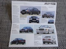 AMG MB Tuning W124 W201 W126 W140 Prospekt Brochure ~1987 Deutsch selten rare