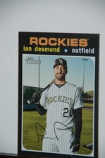 2020 Topps Heritage - Ian Desmond #290 Colorado Rockies EX FREE SHIPPING !!