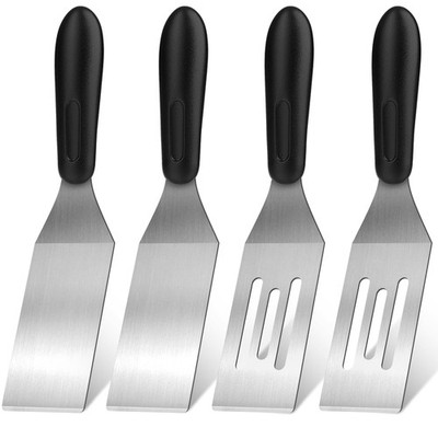 2Pcs Stainless Steel Spatula Set,Mini Serving Spatula for Kitchen Use,Metal S...