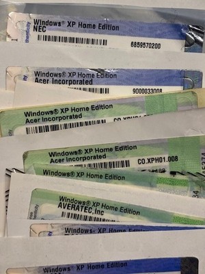 Windows XP Home Edition Lizenzaufkleber Produkt Key