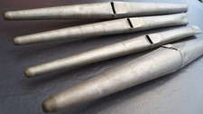 4x Kirche Orgel Pfeifen von Princip und II. Man S Vintage Alt Antik Deko Zinn