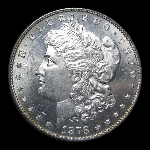 1878 7tf Morgan Dollar Silver ---- Gem BU PL Stunning Rare Coin ---- #KK225