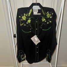 Rockmount Ranch Wear Beer Hop Embroidered Western Snap Shirt Mens S NWT