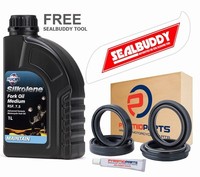 Gabelsimmerringe Staubdichtungen & SilkoleneöL & Werkzeug FüR Yamaha XV750 Se...