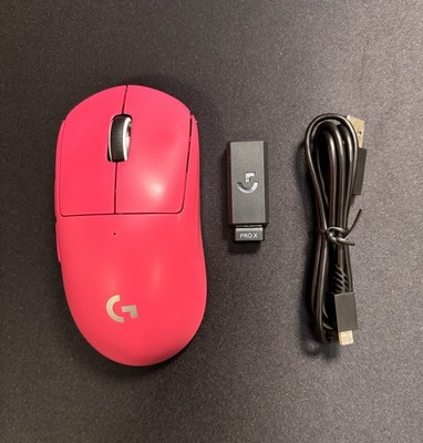 Logitech G PRO X Superlight Magenta - Equipped w/ standard PTFE skates