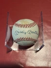 Mickey Mantle Autograph OAL Brown Baseball