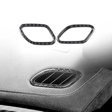 Real Carbon Fiber Instrument Panel Air Vent Trim For Cadillac CTS 14-19