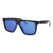 Kush Sunglasses Men's Retro Flat Top Square Frame UV400 Mirror Lens
