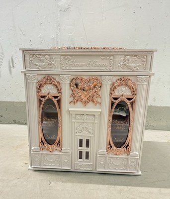 Massivholz Schminkbox / Make-up mit Spiegel auch als Puppenhause