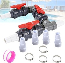 Bypass Pool Set &Oslash; 50 mm W&auml;rmepumpe Anschluss Set mit 32mm & 38mm Schl&auml;uchen