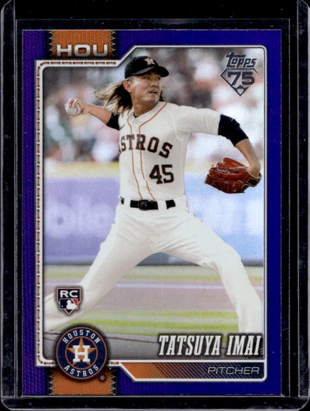 2026 Topps Tatsuya Imai RC Purple Rainbow Foil Rookie #/250 Astros