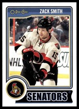 2014-15 O-Pee-Chee #112 Zack Smith Ottawa Senators Hockey Card