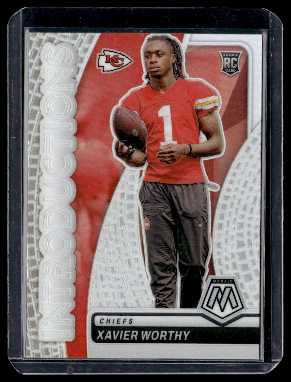 2024 Panini Mosaic Introductions Xavier Worthy Kansas City Chiefs #10