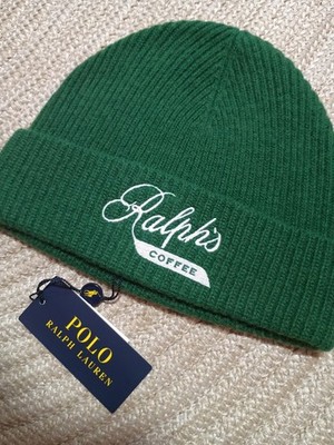 POLO RALPH LAUREN Ralphs Coffee Strickmütze Grün Beanie Unisex Wintermütze